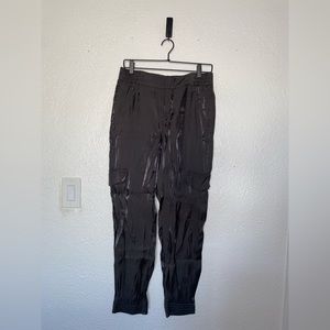Anthropologie Shimmer Cargo Joggers